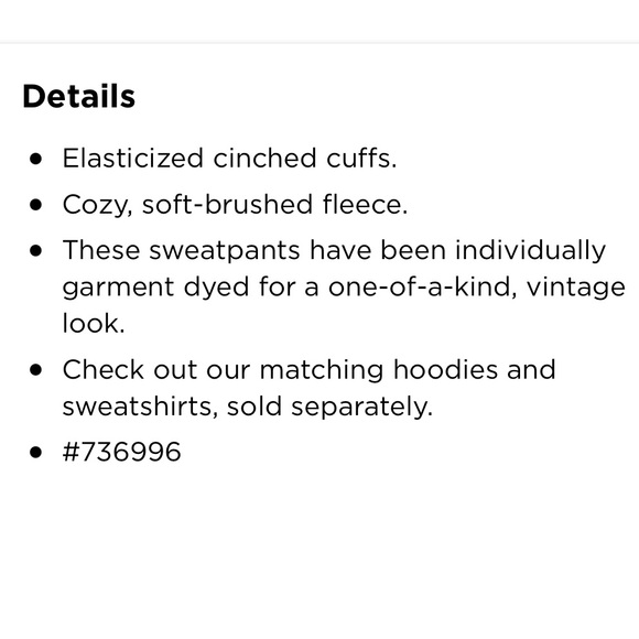 Gender neutral TALL tapered sweatpants XXXL TALL - Picture 5 of 7